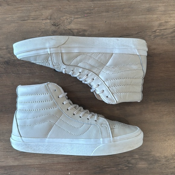 VANS Sk8 Hi Reissue Leather Whisper Pink | Women’s 7.5 Men’s 6 - Picture 3 of 10